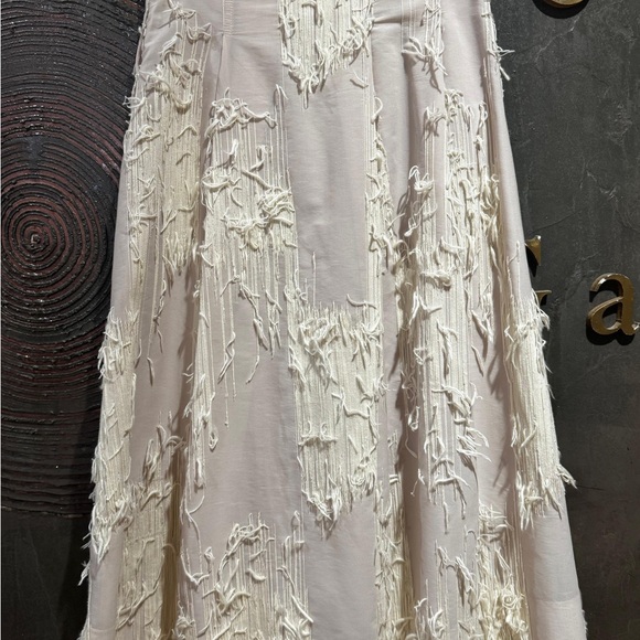 Baum und Pferdgarten NWT Ivory Fringe Skirt Quiet Luxury Party Look EU34 US4 - Picture 4 of 6